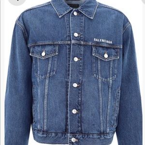 Balenciga men’s denim jacket new new100% athletic